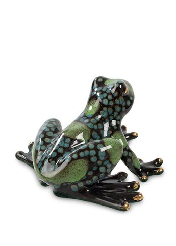 Статуетка порцелянова Жаба 11 см 1102524 Pavone (369155273)
