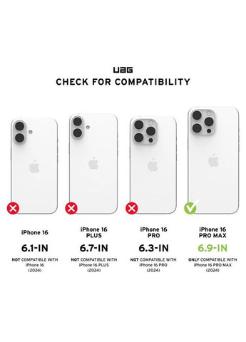 Чехол для мобильного телефона (114469114040) UAG iPhone 16 Pro Max Pathfinder Magsafe Black (326593877)