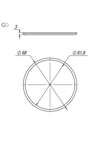 Прокладка СФБ 100-9.ЗП для сифона, ПВХ/АБС, 70,4×74,6×3 мм SoloPlast (340286059)