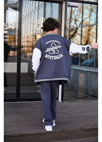 Підлітковий костюм з бомбером оверсайз ЗАМІРИ В ОПИСІ GD/GL Модний простір (370146877)