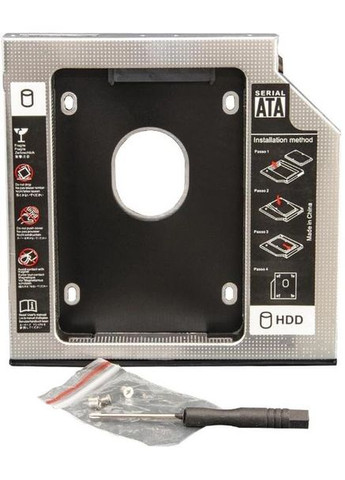 Кишеня-адаптер XON для підключення 2.5" HDD/SSD SATA 3.0 12.7 мм Чорний (XMAS2127SG 6686) XON E-Tech (305589083)