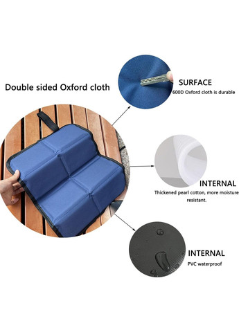 Туристическая сидушка Оксфорд 38х28 см водонепроницаемая подстилка для пикника и кемпинга складная ProDobro (365442940)