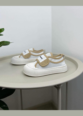 Белые летние детские кроссовки белые 912 No Brand