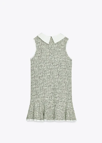 Зеленое праздничный платье Zara меланжевое