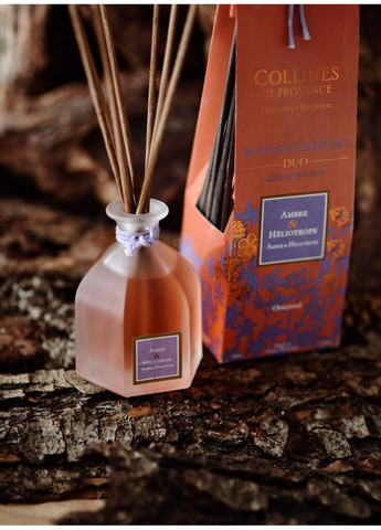 Аромадифузор для дому Amber & Heliotrope (Амбра і Геліотроп), 100 мл Collines de Provence (370161967)