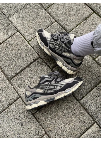 Бежевые демисезонные кроссовки мужские asics gel-nyc beige/brown асикс гель нюк бежевые No Brand
