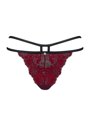 Трусики Sugestina Bordeaux-Black S/M Obsessive (303892405)