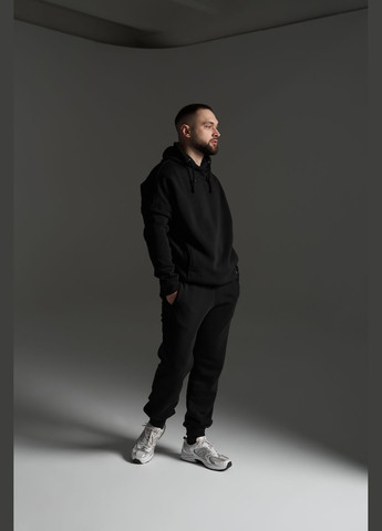 Костюм теплый мужской oversize черный Intruder (359379821)