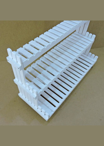 Подставка для цветов из дерева Санабриа 100 на колёсиках зефир (ЦВП-114820) No Brand (328225945)