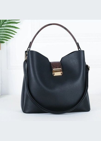 Комплект сумка та косметичка Dears Black Italian Bags (290889024)