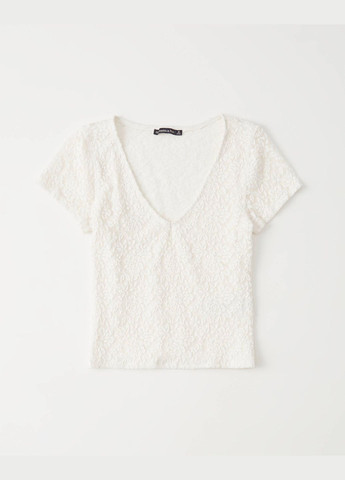 Біла літня біла футболка - жіноча футболка af6225w Abercrombie & Fitch