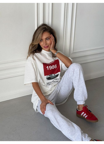 Женская широкая футболка КАБРИОЛЕТ с принтом (mil564) milirud - (369150674)