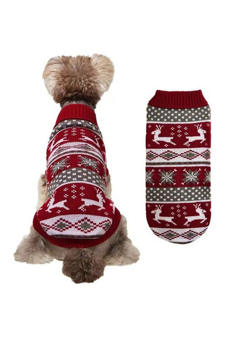 Новогодний вязаный свитер для животных 20 No Brand (362136481)