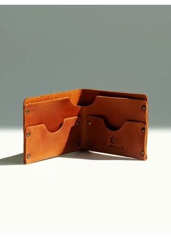 Кошелек на заклепках Шлем ужаса натуральная кожа Crazy horse с отделениями для карточек Turtle (367726200)