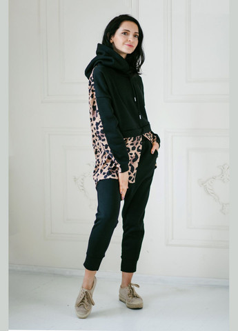 Костюм жіночий спортивний з бавовни t леопардовий L JUGO fashion tay (289869535)