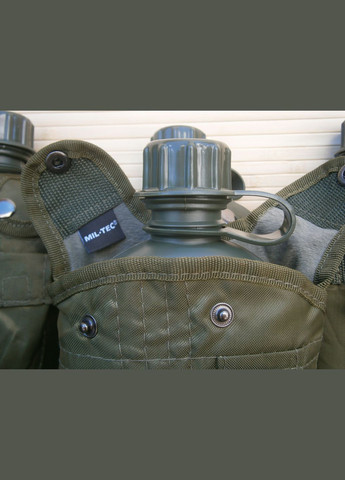 Фляга армійська US Army bottle 1 л пластикова в чохлі чешський камуфляж Max Fuchs Німеччина Mil-Tec (302391674)