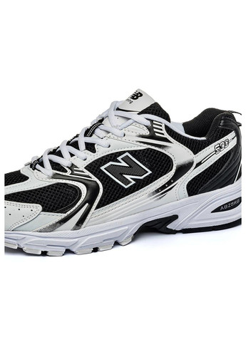 Белые демисезонные кроссовки мужские black-white, вьетнам New Balance 530