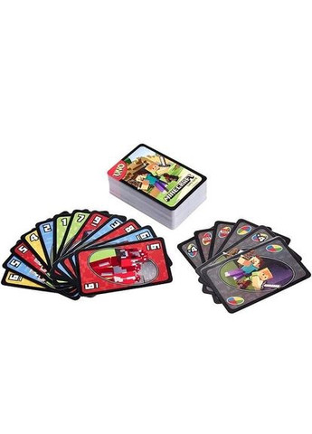 Настольная игра Уно Майнкрафт (UNO Minecraft) Mattel (371876186)