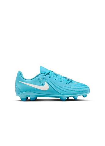 Голубые детские бутсы jr phantom gx ii club fg/mg бирюзовый Nike
