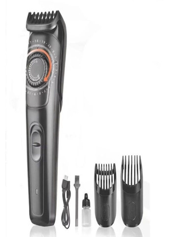 Бездротова акумуляторна машинка для стрижки волосся 90309 з насадками DSP (289357804)