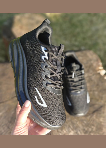 Стильные кроссовки No Brand чёрные демисезоны (322929597)