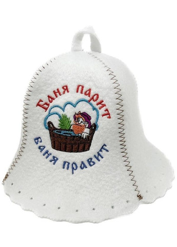 Шапка для лазні та сауни з поліестеру баня парит,баня правит No Brand (371276126)
