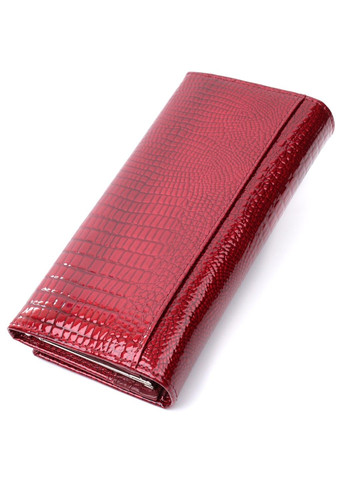 Кошелек для женщин из натуральной лакированной кожи 22680 Красный st leather (298111846)