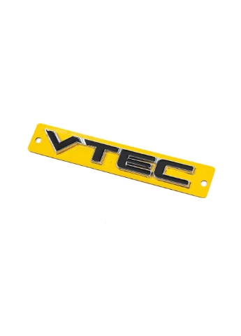 Эмблема VTEC черная с хромом (110мм x 15мм) для Honda Davs Auto (392722213)
