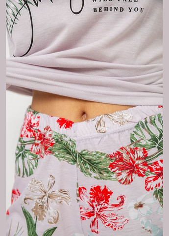 Сиреневая пижама женская с принтом Ager 243R2038-C