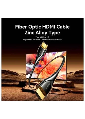 Кабель мультимедийный (ALSBAF) Vention HDMI M to HDMI M 80.0m 4K60Hz fiber optic black (389130458)
