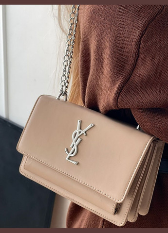 Сумка женская клатч Saint Laurent гладкая No Brand (329404733)