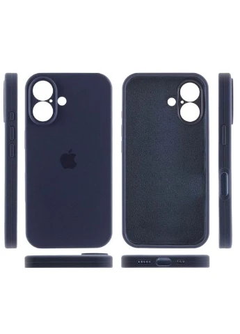 Чехол Silicone Case Full Camera Protective (AA) для Apple iPhone 16 Plus (6.7") Темно синий Epik (373939127)