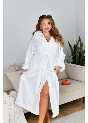 Жіночий махровий халат на запах великих розмірів No Brand (361145631)