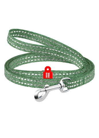 Повідець для котів та дрібних порід собак Re-cotton світловідбиваючий, XS, Ш 10 мм, Д 200 см зелений WAUDOG (322642417)