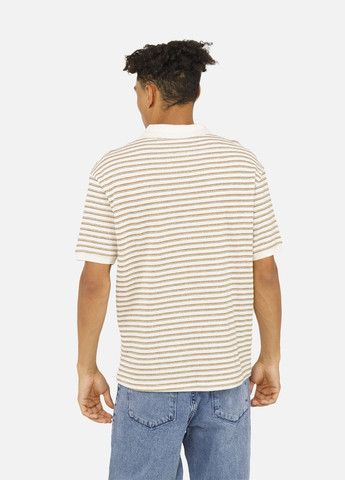 Чоловіча футболка поло колір молочний ЦБ-00258054 Hector (301987750)