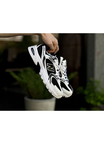 Черные демисезонные кроссовки мужские new balance 530 black white нью беланс 530 No Brand