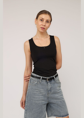 Майка с широкими бретелями женская цвет черный ЦБ-00275296 Karol — 329728322