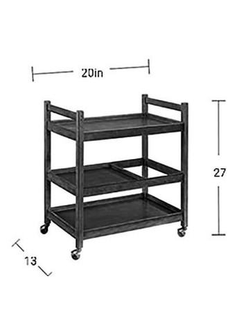 Сервірувальний столик з дерева Хавенбі латте (ЄТК-005416) No Brand (327844740)