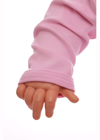 Боді з довгим рукавом з шийкою для дівчинки інтерлок рожевий 74 см (50701) BABYKROHA (297200061)