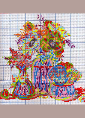 Набор для вышивания по нанесённой на канву схеме "Fly Side by Side".AIDA 14CT printed, 31*30 см Joy Sunday (313613059)