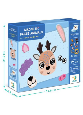 Настільна гра Магнітна Мордочки (200209) Dodo Магнітна Мордочки (367829108)