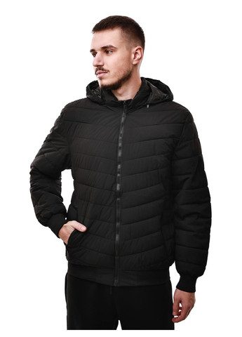 Чорна демісезонна куртка зимова чоловіча No Brand