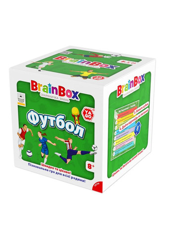 Карткова гра Brainbox "Футбол" BZZBRFB02UA 55 карток 1 гральний кубик Yago (343275890)