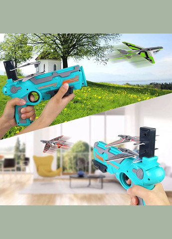 Детский игрушечный пистолет катапульта с самолетиками Air Battle Digital (371357472)