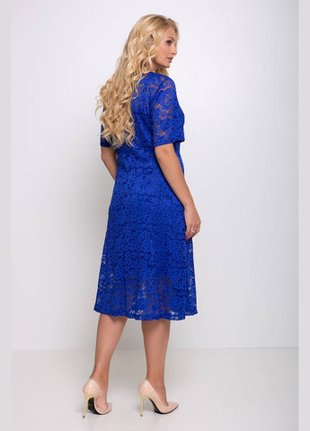 Синя вечірня гіпюрова сукня з чохлом івона електрик Tatiana