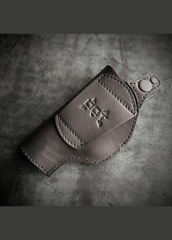 Кобура поясна шкіряна | із гербом| під ПМ| чорна No Brand (339621558)