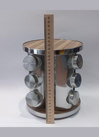 Набір для спецій на підставці, що обертається, з нержавіючої сталі EB-18001 13 предметів Edenberg (300232457)