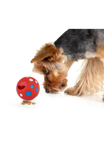 Іграшка для собак М'яч з крапками червоний, 7,5 см Happet (353688735)