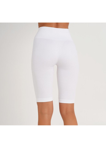 Велосипедки жіночі безшовні з високою талією в рубчик Giulia Tracks Rib Bianco S/M Білі No Brand (369768622)