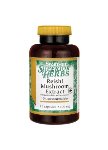 Екстракт грибів рейші,, Reishi Mushroom Extract, 500 мг, 90 капсул Swanson (364311189)